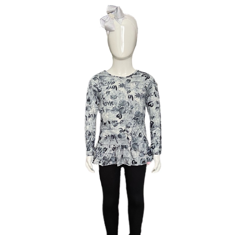 Baby Up “LOVE” Ruffled Top and Legging Set